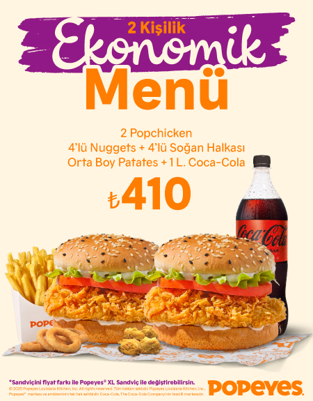 2 Kisilik Ekonomik Menu Kampanyasi Popeyes 2 Kisilik Ekonomik Menu Kampanyasi Popeyes