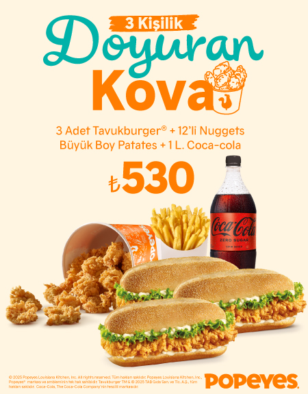 3 Kişilik Doyuran Kova Menü