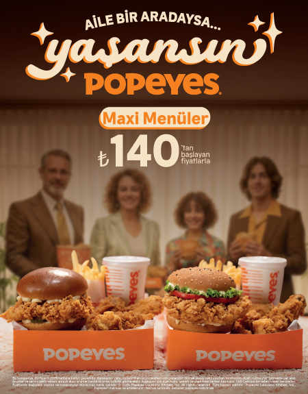 Maxi Menüler Popeyes®’ta!