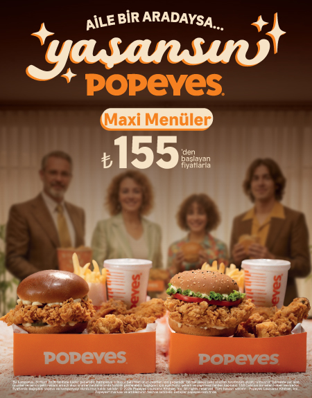 Maxi Menüler Popeyes®’ta!