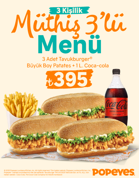 Müthiş 3’lü Menü