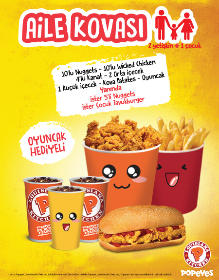 Popeyes®’tan Aile Boyu Mutluluk