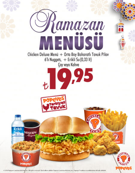 Popeyes®’tan Ramazan Menüsü