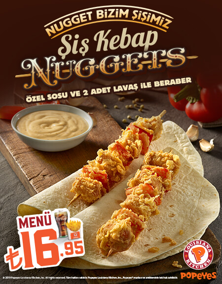 Popeyes’tan Şiş Kebap Nuggets!