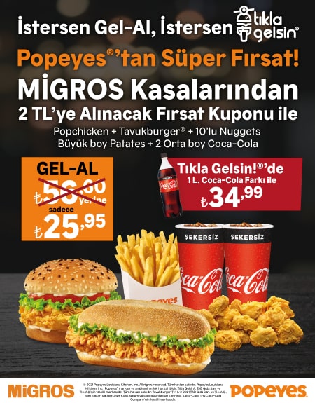 Popeyes Tan Super Firsat Kampanyalar Popeyes