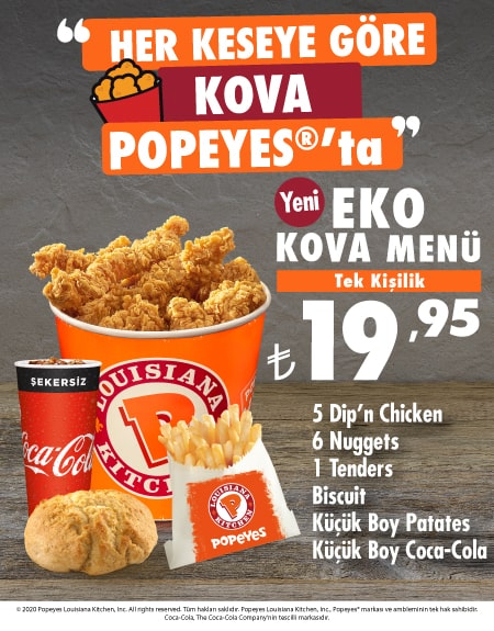 Popeyes Tan Yepyeni Eko Kova Menu Kampanyalar Popeyes