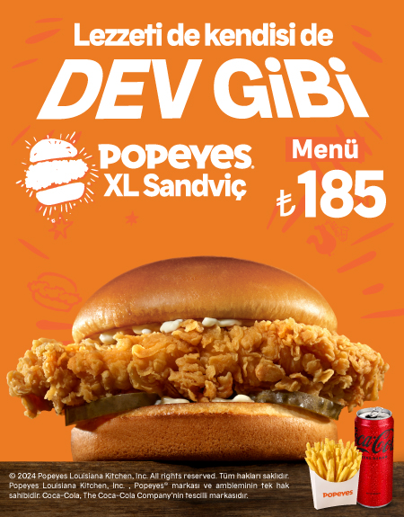 Popeyes® XL Sandviç!