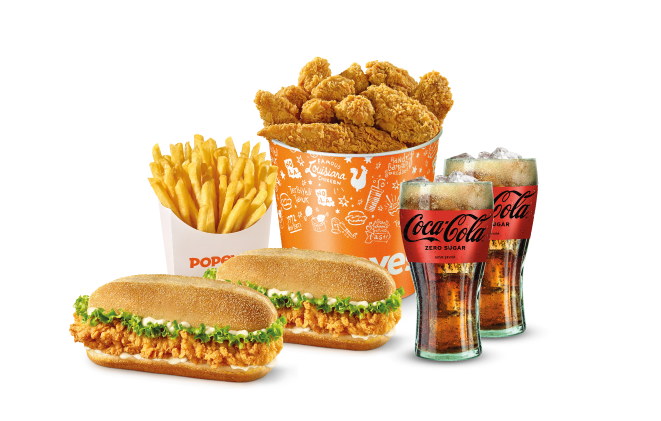 2 kisilik sandvicli maxi kova menu popeyes