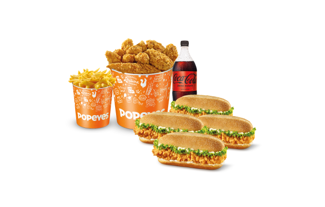 4 kisilik super kova menu popeyes