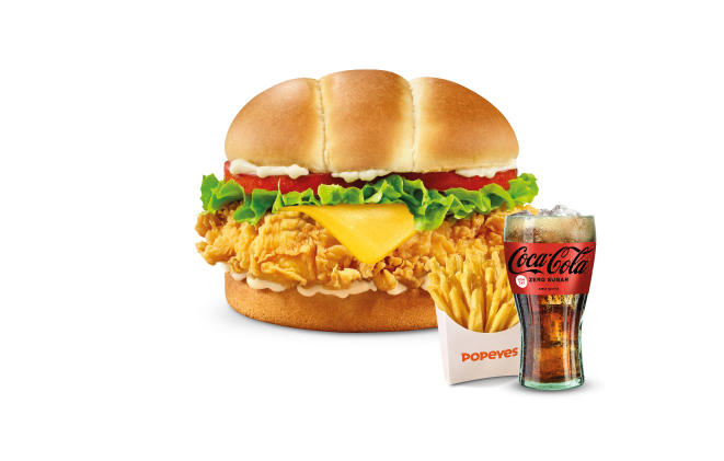 Chicken Cheese Deluxe Sandviç Menü